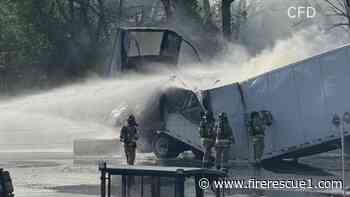 Ohio firefighters battle burning truck carrying li-ion batteries