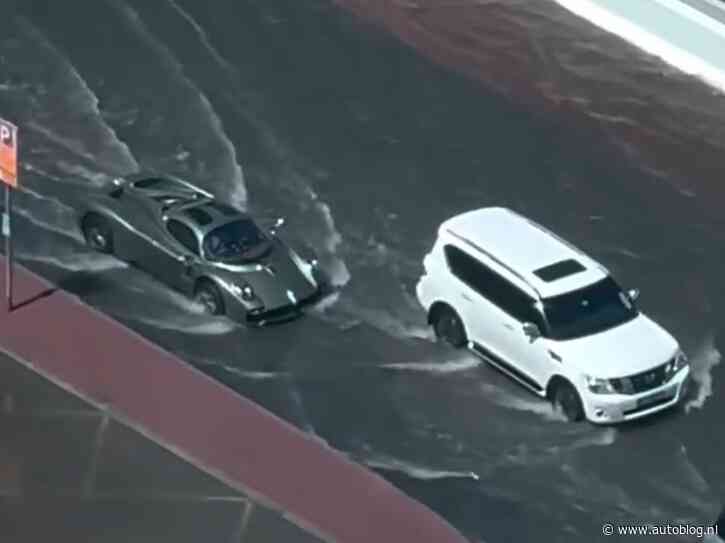 Pagani Utopia krijgt zwemles van Nissan SUV