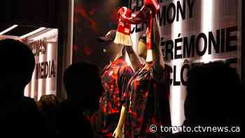 First Nations wrestler helps unveil Canadian clothing line for Paris Olympics