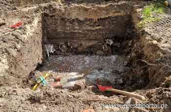 FW-ROW: Gasleitung bei Baggerarbeiten getroffen