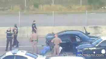 3 in custody after burglary, chase on the Palmetto Expressway