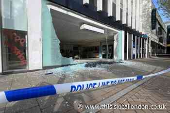 Croydon Barclays bank vandalised with pro-Palestine slogan
