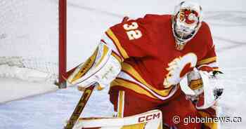 Wolf helps Flames earn 5-1 win over Sharks in team’s season finale