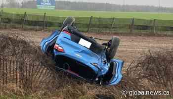 Rollover crash on Highway 400 sends 2 to hospital