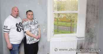 Newcastle couple slam housing company for leaving them living in damp and mouldy flat