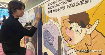 Calgary-area Earth Day display uses comic book art to promote sustainability