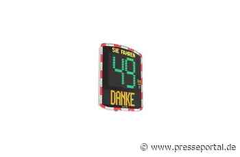 POL-PDWIL: Diebstahl einer Geschwindigkeitsanzeigetafel