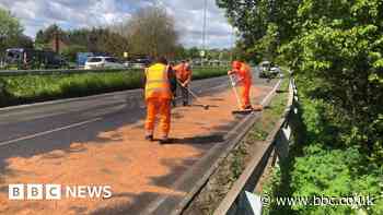 Council staff hurt as car and lawnmowers crash
