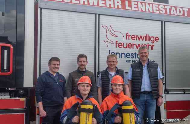 FW-OE: Neue "Atemschutzgeräte" für die Jugendfeuerwehr - Firma LMD aus Elspe macht es möglich