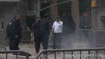 Man sets himself on fire outside courthouse where Trump’s trial is taking place, authorities say