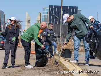 Nearly 100 Edmonton businesses clean up city centre streets