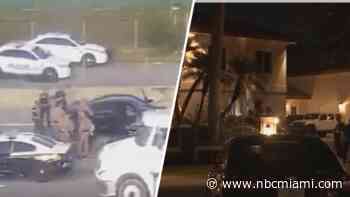 Police identify suspects in custody after burglary at Saw Lee home led to chase on Palmetto Expressway