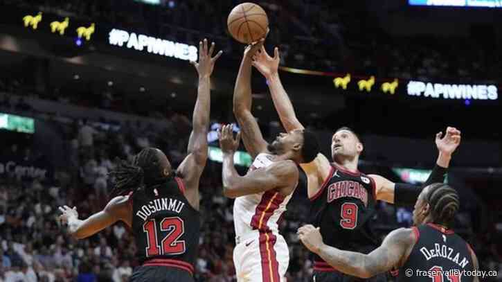 The Heat are headed to Boston after ousting the Bulls 112-91 in East play-in finale