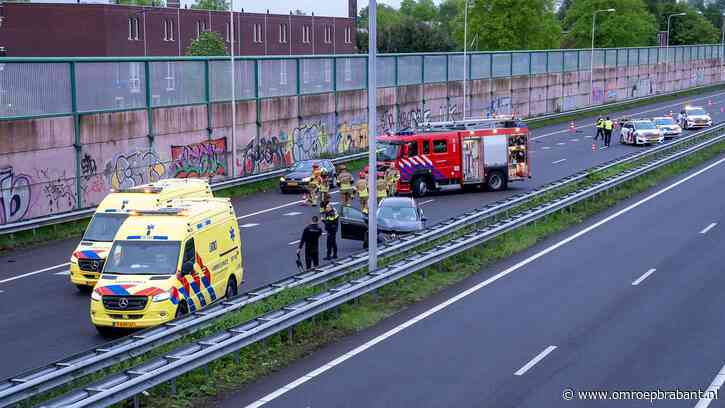 Meerdere gewonden bij botsing op A59, weg is dicht