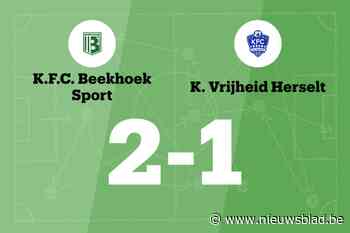 Beekhoek in goede vorm na weer een overwinning