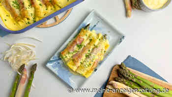 Von der Stange in die Pasta: Spargel-Schinken-Cannelloni mit Sauce hollandaise