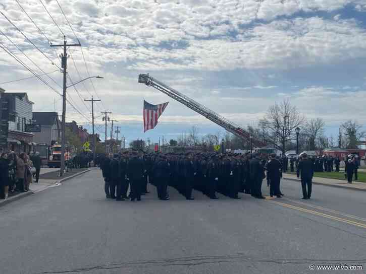 Mourners remember fallen Syracuse Police Officer Michael Jensen at funeral