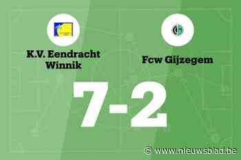 Eendracht Winnik B wint ook van FCW Gijzegem