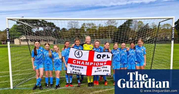 ‘Invincibles’: unbeaten girls’ football team win boys’ league