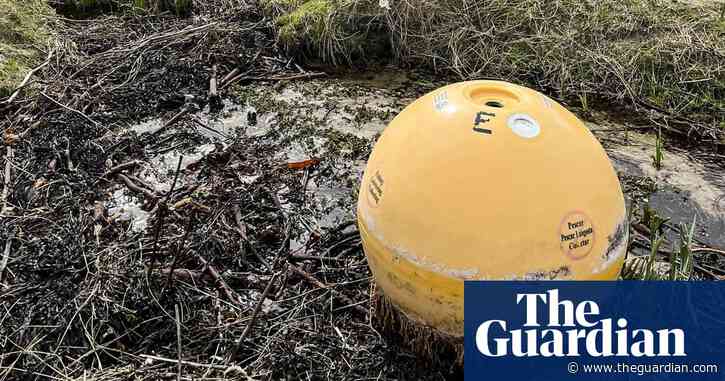 ‘It bust loose and went to Europe’: Florida buoy washes up in Scotland