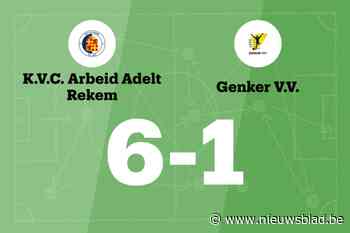 AA Rekem verslaat Genk VV B en blijft winnen