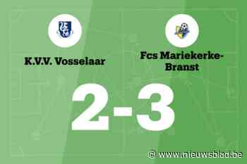 Mariekerke-Branst wint met één goal verschil van Vosselaar