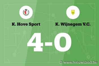 Hove verslaat Wijnegem B en blijft winnen