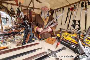 „Spectaculum“ in Warburg: Ritter und Gaukler trotzen dem Wintereinbruch