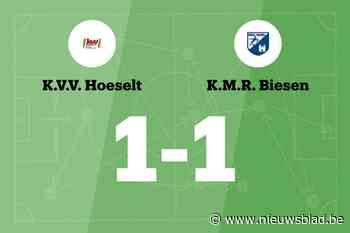 VV Hoeselt en KMR Biesen delen de punten