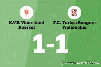 W. Koersel en Turkse Rangers delen de punten