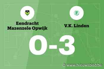 VK Linden wint bij Eendracht Mazenzele Opwijk