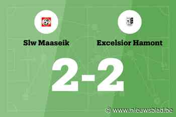 Zegereeks SLW Maaseik ten einde door gelijkspel tegen Exc. Hamont
