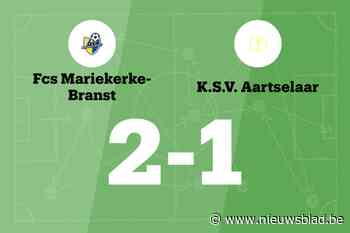 Mariekerke-Branst B wint thuis van Aartselaar B