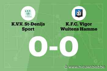 Doelpuntloos gelijkspel tussen KVV Sint-Denijssport en VW Hamme
