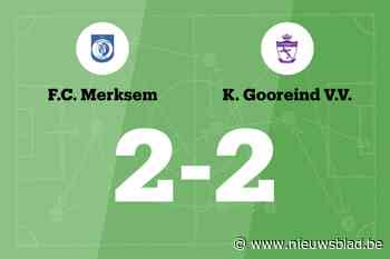 FC Merksem nog steeds zonder overwinning na gelijkspel tegen Gooreind