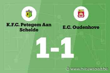 KFC Petegem Aan Schelde beëindigt reeks nederlagen met gelijkspel tegen EC Oudenhove