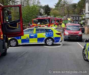 Serious car collision in Heswall leaves man with serious injuries