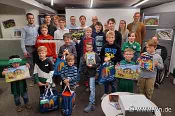 SC-Preußen-Stadion mit Legosteinen nachgebaut