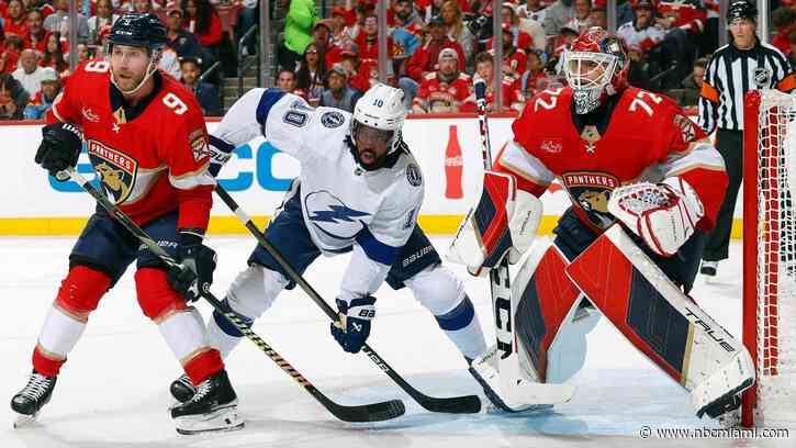 Panthers score twice in the third period and beat the Lightning 3-2 in Game 1 of NHL playoffs