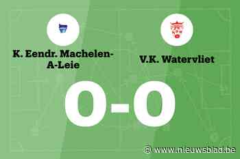 Doelpuntloze wedstrijd voor Eendracht Machelen-aan-de-Leie en VK Watervliet