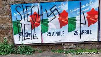 25 Aprile a Roma: simboli nazisti sui manifesti della Liberazione