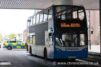 Man taken to hospital after being hit by bus in Newcastle city centre