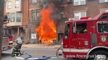 Pa. firefighter battle 2-alarm fire at former firehouse
