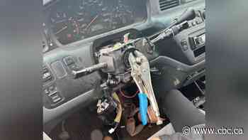 Call in the vise squad? Sask. police clamp down on driver with no steering wheel