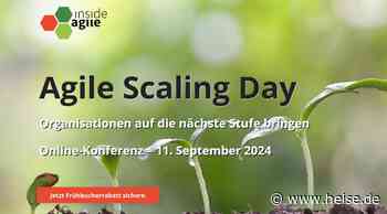 heise-Angebot: Skalierung agiler Methoden: Das Programm des Agile Scaling Day 2024 steht fest