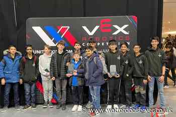 Watford Boys Grammar students set for World Robotics Championship