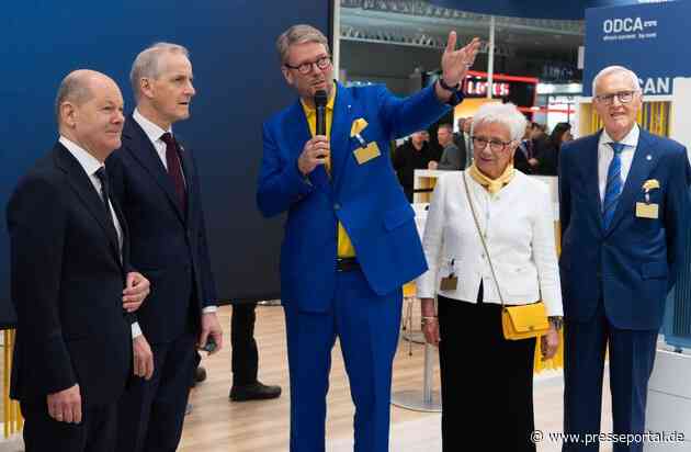 Bundeskanzler besucht HARTING auf der HANNOVER MESSE / Technologiegruppe präsentiert Innovationen für eine klimaneutrale Zukunft