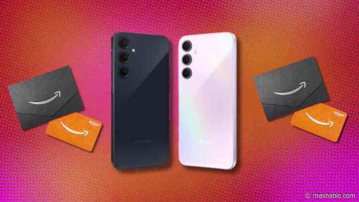 Snag the Samsung Galaxy A35 cell phone and get a free $40 Amazon gift card