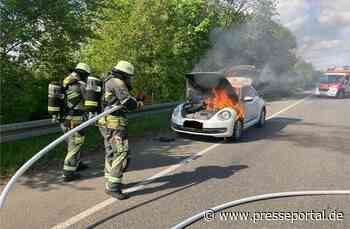 FW Bocholt: Fahrzeugbrand auf der B473