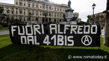 Anarchici in presidio alla corte di Cassazione "in solidarietà con i prigionieri rivoluzionari"